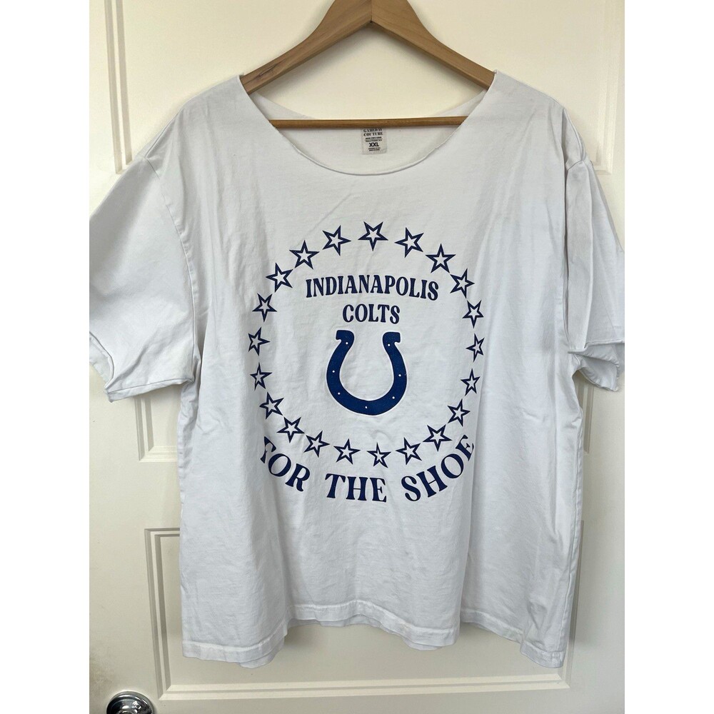 Gameday Couture Indianapolis Colts Women's XXL White Oversized Slogan T-Shirt